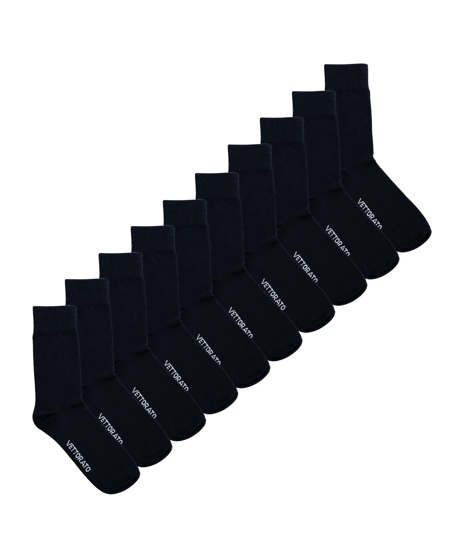 vettorato 10-pack strumpor bomull svart