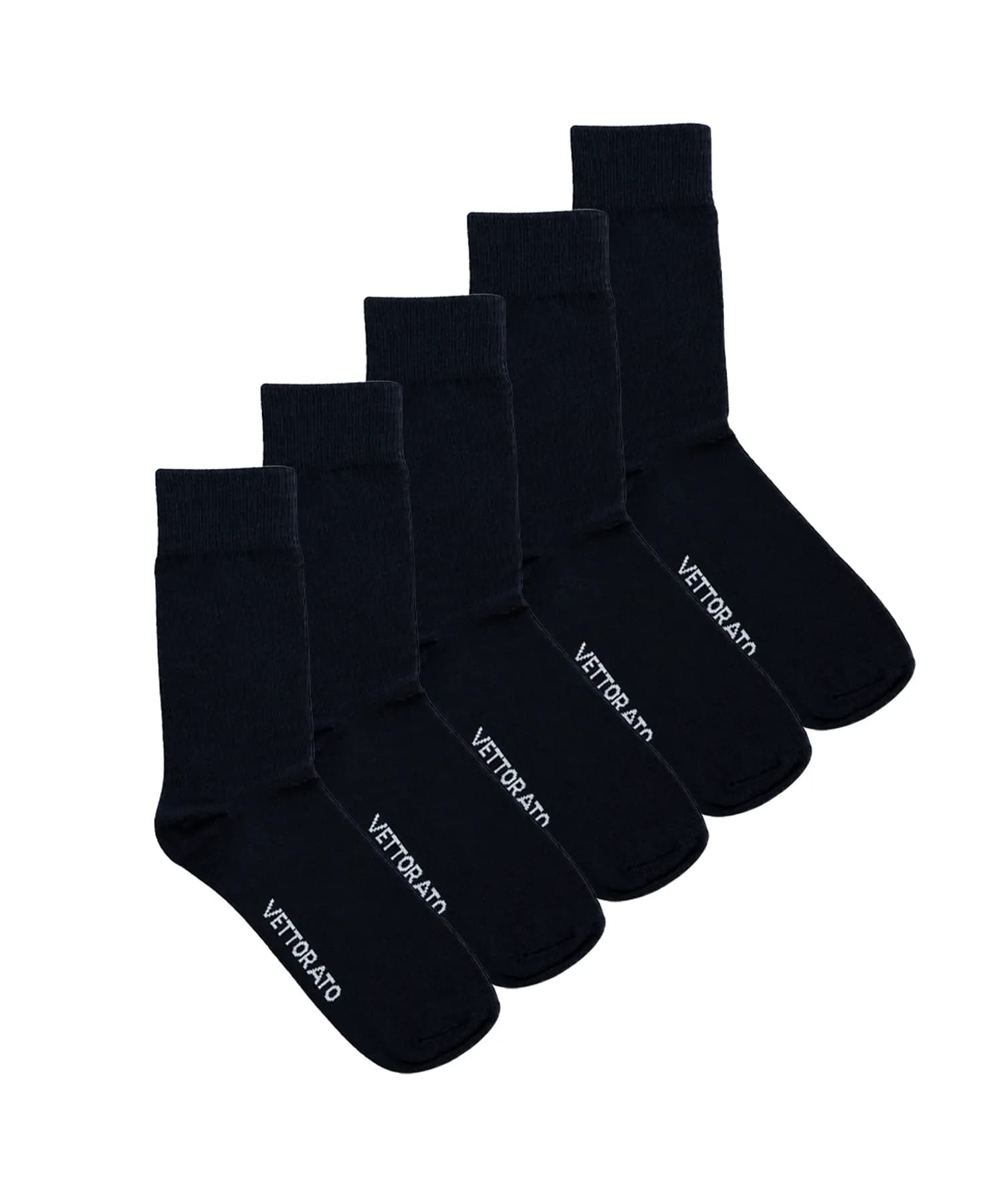 vettorato 5-pack strumpor bomull svart